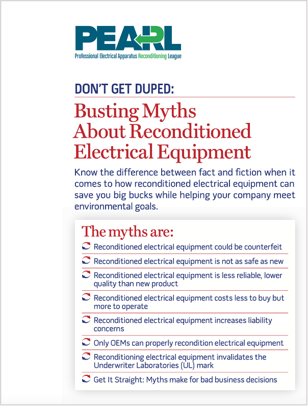 Busting Myths About Reconditioned Electrical Equipment